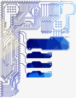回路蓝色电流科技底纹高清图片