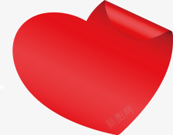 水印免费png素材情人节红色心形爱心矢量图高清图片