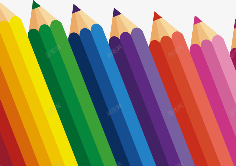 彩色铅笔png免抠素材_新图网 https://ixintu.com 彩色 文具 画具 画材 画画 笔 美术 铅笔 颜色