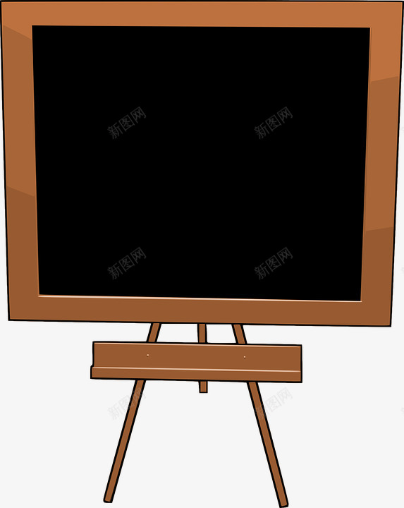 学校的黑板png免抠素材_新图网 https://ixintu.com 书写 木头黑板 粉笔 讲台 黑板桌子