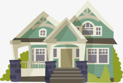房子结构建筑别墅房屋插画矢量图高清图片