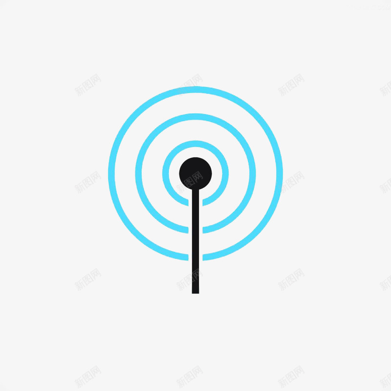 手绘信号接收器png免抠素材_新图网 https://ixintu.com 信号 圆 手绘 接收器 科技 蓝色 雷达 雷达信号