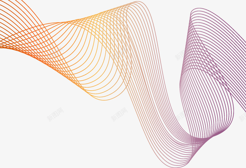 炫彩线条png免抠素材_新图网 https://ixintu.com 多彩 条纹 流线 炫彩 科技 线型 线条 背景
