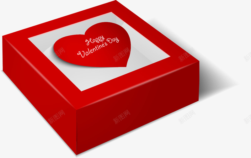 红色心形盒子png免抠素材_新图网 https://ixintu.com 七夕节 婚庆 情人节 礼物 红色心形盒子 红色盒子