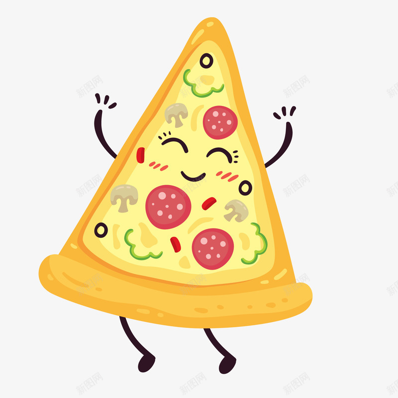 黄色圆角披萨美食元素矢量图ai免抠素材_新图网 https://ixintu.com 创意 卡通 吃的 圆角 披萨 插画 纹理 美食 黄色 矢量图