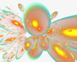 火焰光影PNG透明炫彩图案科技元素炫酷气泡火焰高清图片