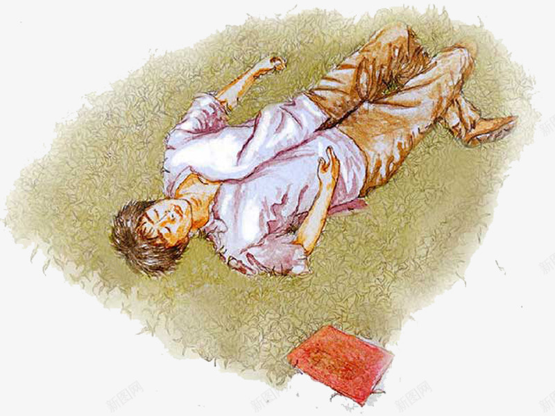 躺在草地上休息png免抠素材_新图网 https://ixintu.com 秋季躺在草地上 草地上 草地上躺下 躺在草地上 躺在草地上油画 躺在草地上看书 躺着