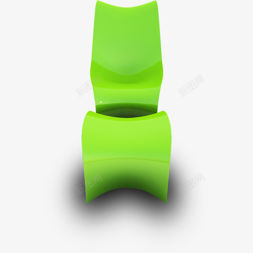 绿色时尚椅子矢量图ai免抠素材_新图网 https://ixintu.com 时尚 椅子 现代风格 绿色 矢量图