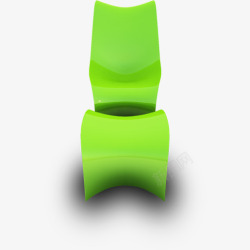 绿色时尚椅子矢量图素材