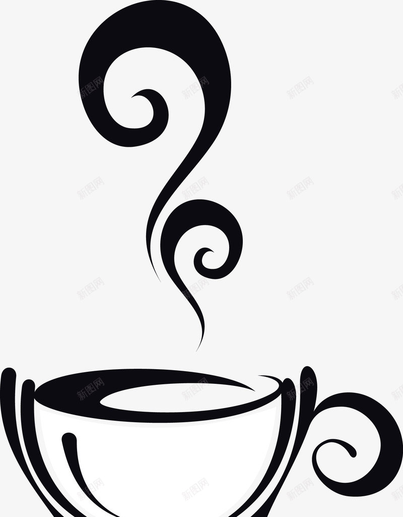冒着热气的咖啡图标png_新图网 https://ixintu.com 卡通杯子 可爱 咖啡 咖啡杯 咖啡香气 手绘 杯子 素描箭头 饮料 香气