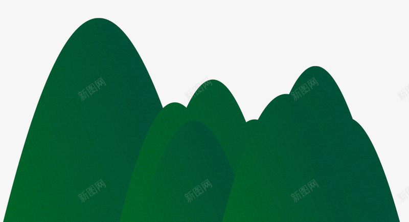 绿色圆弧远山元素png免抠素材_新图网 https://ixintu.com 创意 卡通插画 圆弧 山峰 弧度 绿色 远山