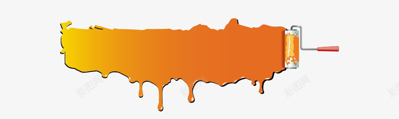 橙色彩漆png免抠素材_新图网 https://ixintu.com 油漆 油漆桶 涂料 液体 颜料