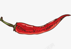 小清新辣椒卡通手绘蔬菜装饰海报高清图片