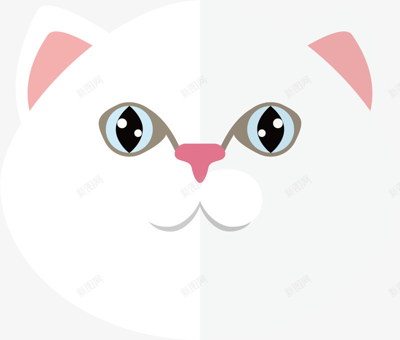宠物小猫png免抠素材_新图网 https://ixintu.com 动物 头像 宠物 扁平化 猫