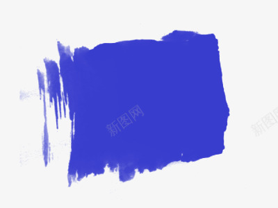 蓝色画笔png免抠素材_新图网 https://ixintu.com 效果 油漆 流淌 滴溅 画笔 蓝色