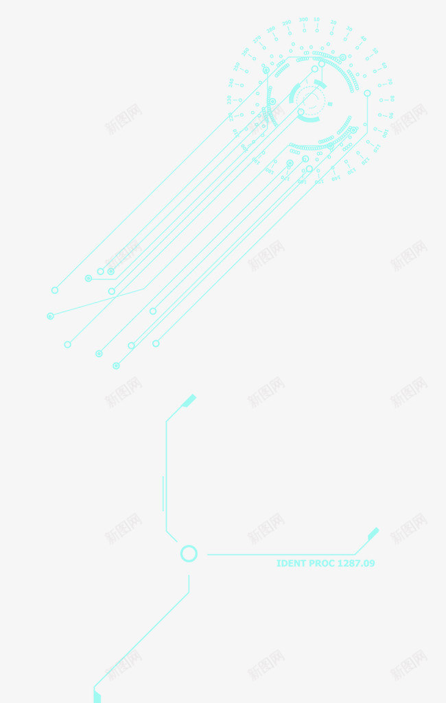 科技感元素png免抠素材_新图网 https://ixintu.com 电子科技感