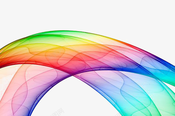 彩色朦胧线条png免抠素材_新图网 https://ixintu.com RGB 七彩 弯曲线 彩虹 渐变色 科技感 线条装饰