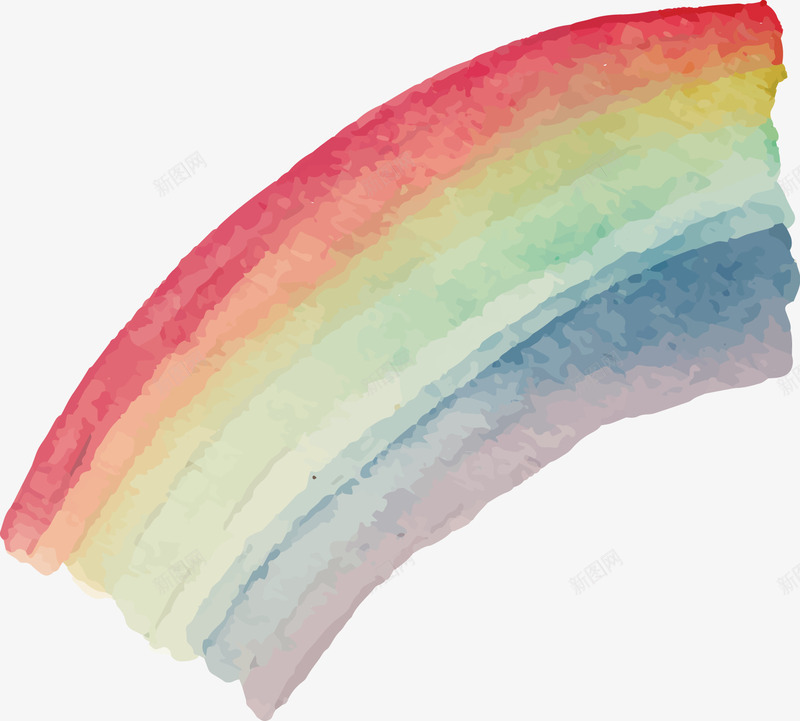 彩虹手绘矢量图ai免抠素材_新图网 https://ixintu.com 可爱 小孩 彩虹 手绘 矢量图