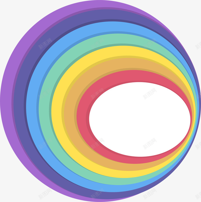 彩虹色圆圈标题框矢量图eps免抠素材_新图网 https://ixintu.com 彩虹圆圈 彩虹色 彩虹边框 矢量png 艺术感 艺术标题框 矢量图