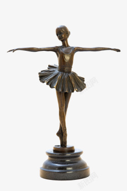 芭蕾舞女雕像素材