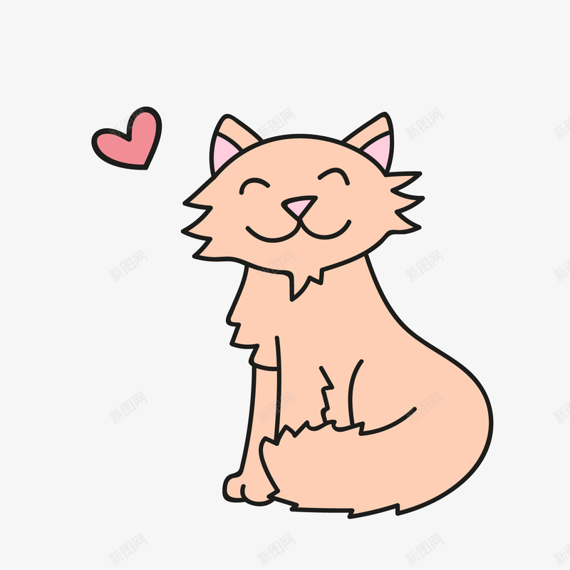 宠物卡通猫咪png免抠素材_新图网 https://ixintu.com 卡通动物 卡通小猫 宠物猫 背景装饰