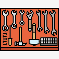 钳工锁匠图标高清图片