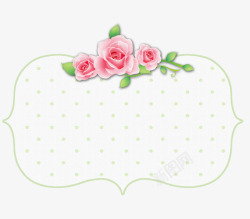 玫瑰花横幅对话框情人节素材
