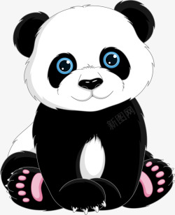 熊猫人可爱卡通熊猫高清图片
