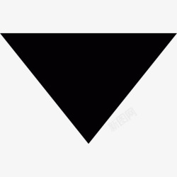 向下的三角把三角形图标高清图片