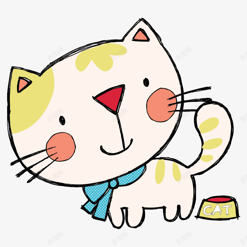 小猫动物卡通png免抠素材_新图网 https://ixintu.com 免费 动物 卡通 卡通猫咪 可爱 小猫 手绘 猫咪 猫猫 萌