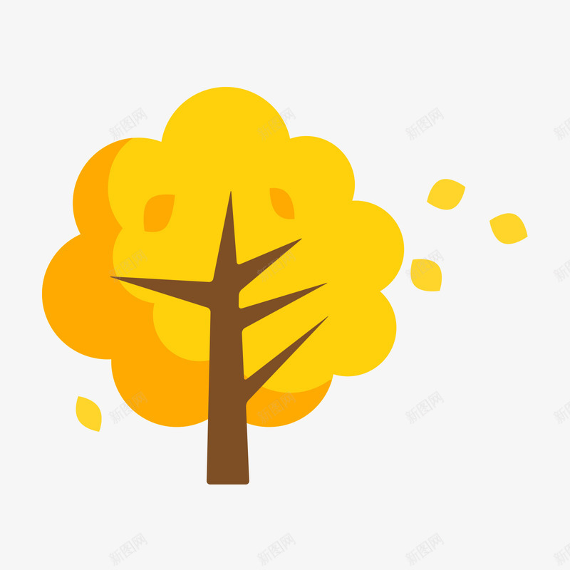 黄色的树叶和灰黄色的树矢量图ai免抠素材_新图网 https://ixintu.com 树 树叶 灰色 秋季 黄色 黄色树叶 黄色的树 矢量图