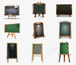 黑板画粉笔卡通手绘多种学校黑板元素高清图片