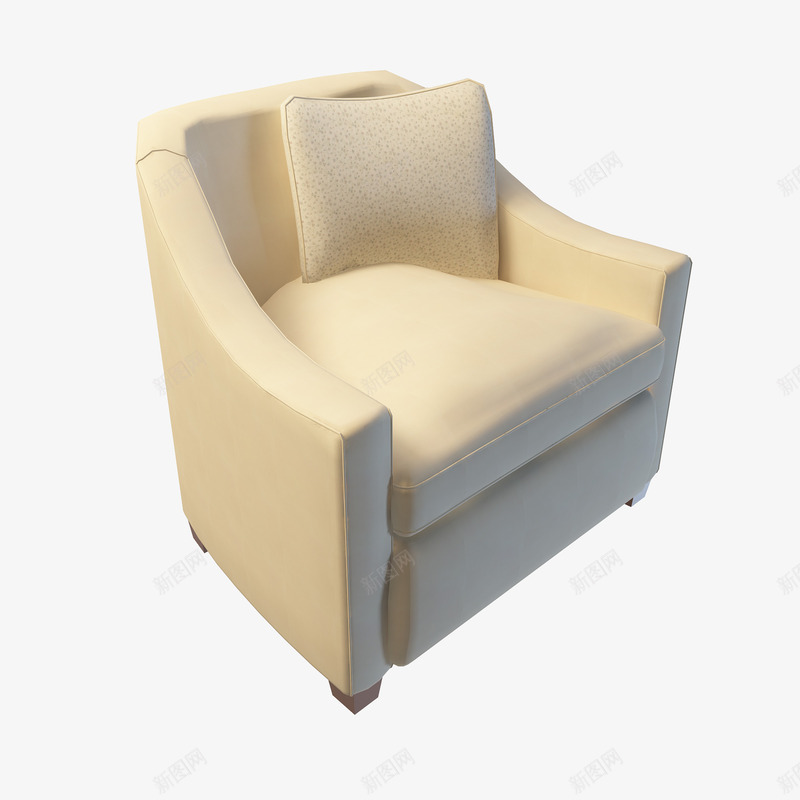 靠垫象牙白颜色沙发椅png免抠素材_新图网 https://ixintu.com 椅子 沙发椅 白色 象牙白 象牙白颜色 靠垫象牙白颜色沙发椅