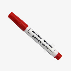水性笔设计办公用红色油漆笔高清图片