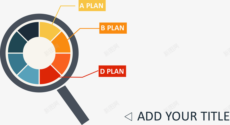 创意彩色放大镜矢量图ai免抠素材_新图网 https://ixintu.com 创意几何 扁平化 步骤目录 箭头 齿轮 矢量图