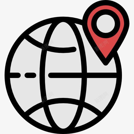 地理定位图标png_新图网 https://ixintu.com GPS定位技术 位置 地图 地图上的位置 地图和国旗 地图指针 旅行 销 预留位置