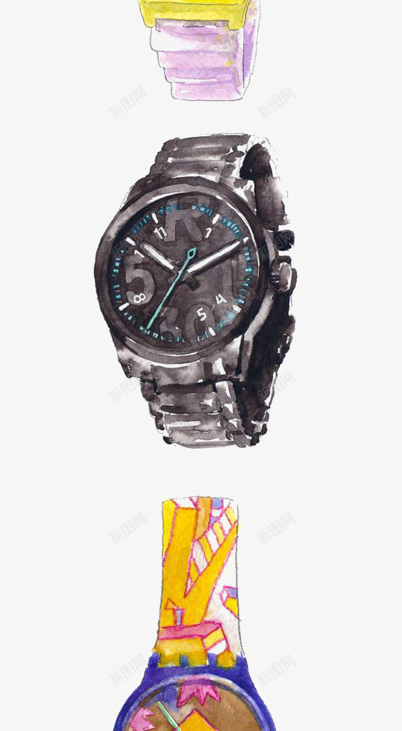 手表png免抠素材_新图网 https://ixintu.com 创意手表 卡通手表 复古手表 手绘 手绘手表 手表 时尚手表 时间 时间动画 电子表 腰带 钟表