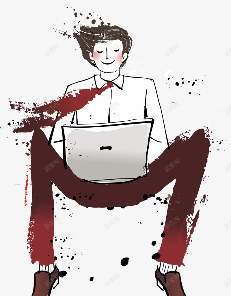 工作的人png免抠素材_新图网 https://ixintu.com 白领 笔记本 经纪人 职员