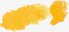 黄色创意毛笔笔触合成png免抠素材_新图网 https://ixintu.com 创意 合成 毛笔 笔触 黄色