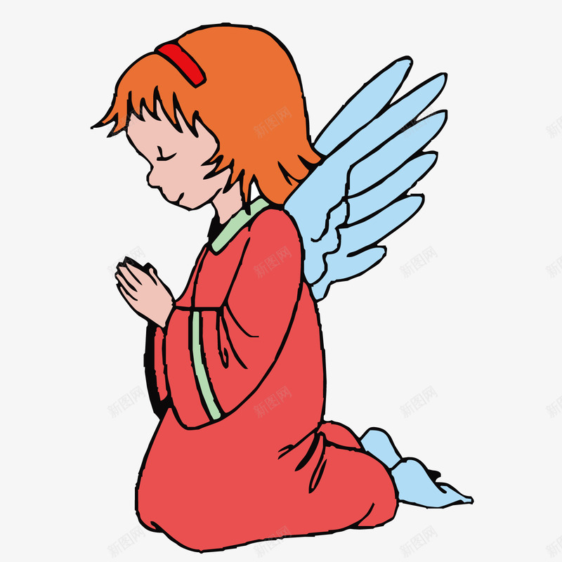 小天使在国家公祭日为烈士祈祷png免抠素材_新图网 https://ixintu.com 国家公祭日 小天使 祈祷