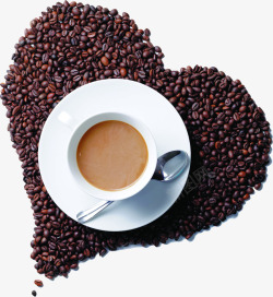 咖啡豆咖啡杯招聘海报素材