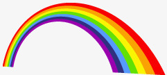 五颜六色的彩虹素材