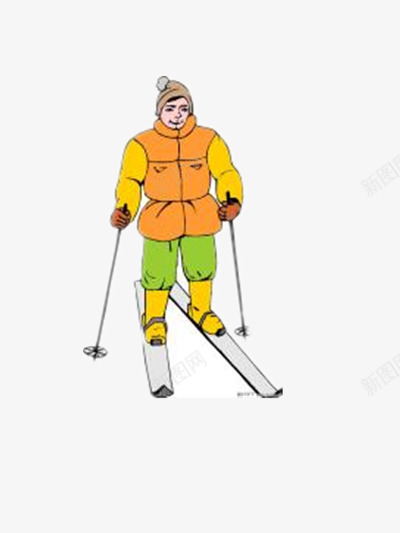 滑雪png免抠素材_新图网 https://ixintu.com 冬天 卡通滑雪者 户外 探险家 滑雪者 运动