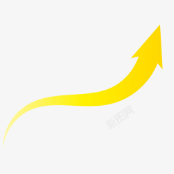 指示符号创意黄色游动箭头矢量图高清图片