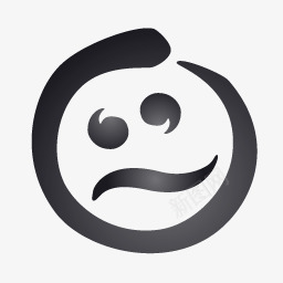 笑脸困惑inkalligraphicicons图标png_新图网 https://ixintu.com smiley 困惑 笑脸