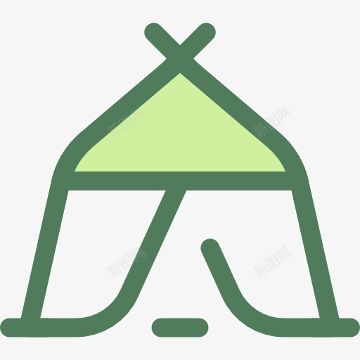 帐篷图标png_新图网 https://ixintu.com 乡村 帐篷 性质 树林 森林 节假日 露营
