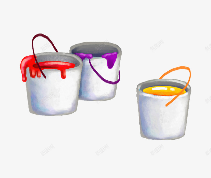 卡通油漆桶png免抠素材_新图网 https://ixintu.com 卡通油漆桶 漆桶 美术 美术素材 颜料桶