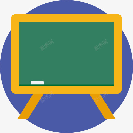 黑板图标png_新图网 https://ixintu.com 上课 学校教育 橡皮 黑板
