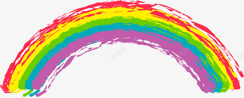 彩虹矢量图ai免抠素材_新图网 https://ixintu.com AI 卡通 可爱 彩色 彩虹 手绘 矢量图