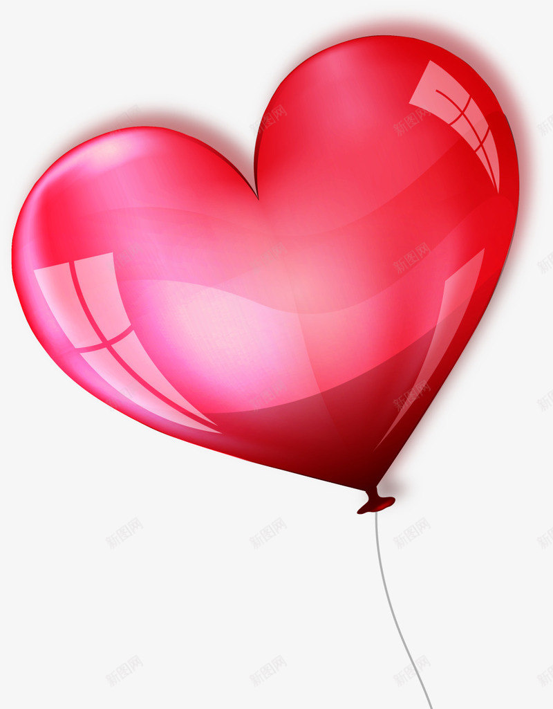 红色闪耀爱心气球png免抠素材_新图网 https://ixintu.com love 婚庆 情人节 浪漫 爱心气球 爱情 红色气球